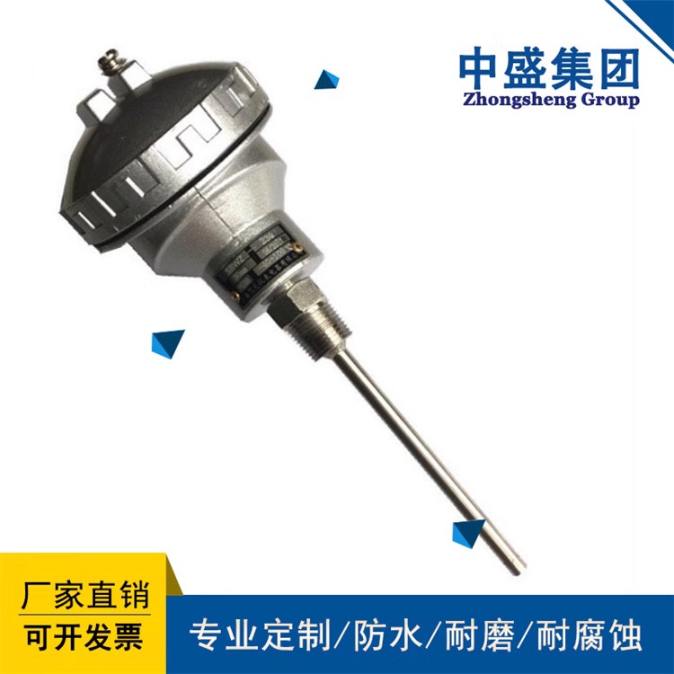 安徽天長(zhǎng)市中盛溫度傳感器 K型熱電偶WRN-230插入長(zhǎng)度300mm